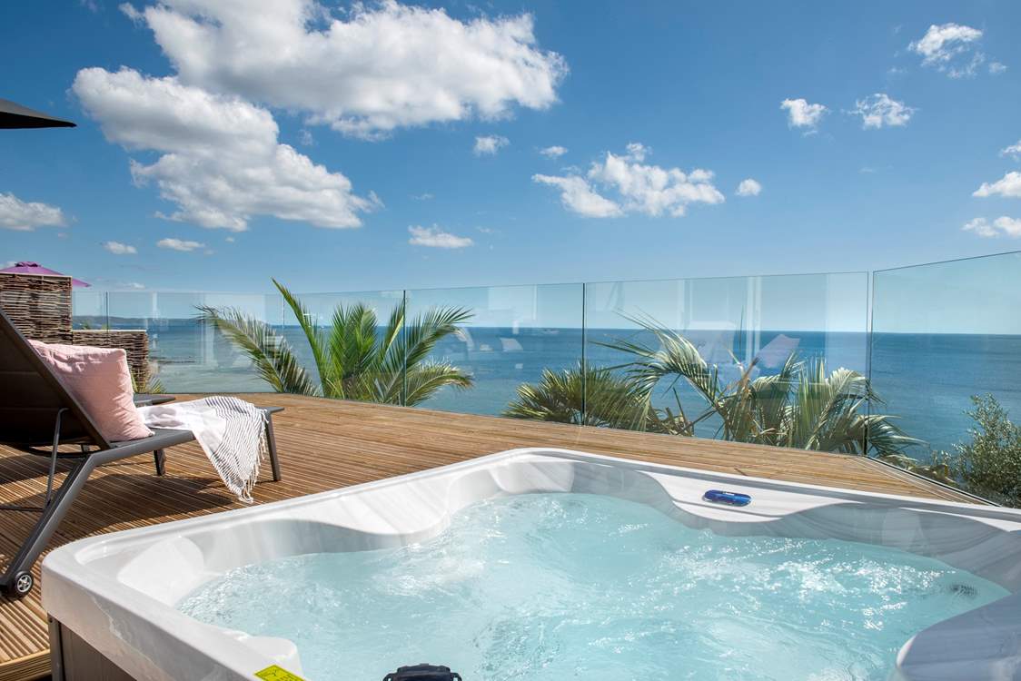 As if it can't get any better there's a bubbly hot tub as well!