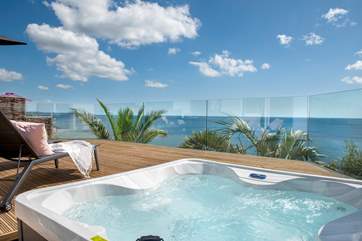 As if it can't get any better there's a bubbly hot tub as well!