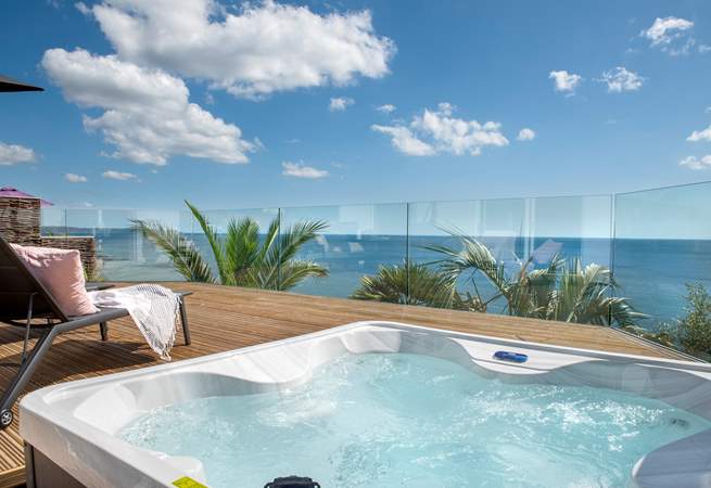 As if it can't get any better there's a bubbly hot tub as well!