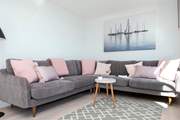 Snuggle up on the corner sofa.