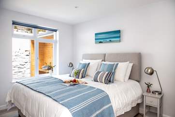 Beautiful bedroom one is on the ground floor.