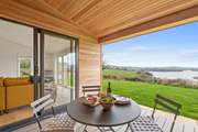 The peaceful outdoor dining space.