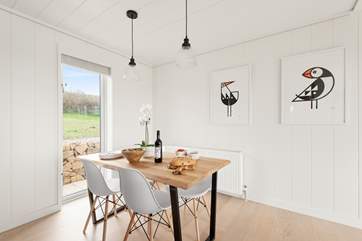 Gather around the dining-table.