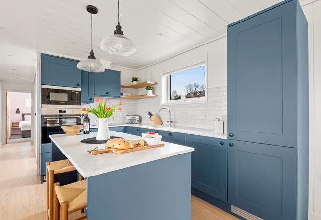 The beautiful kitchen.