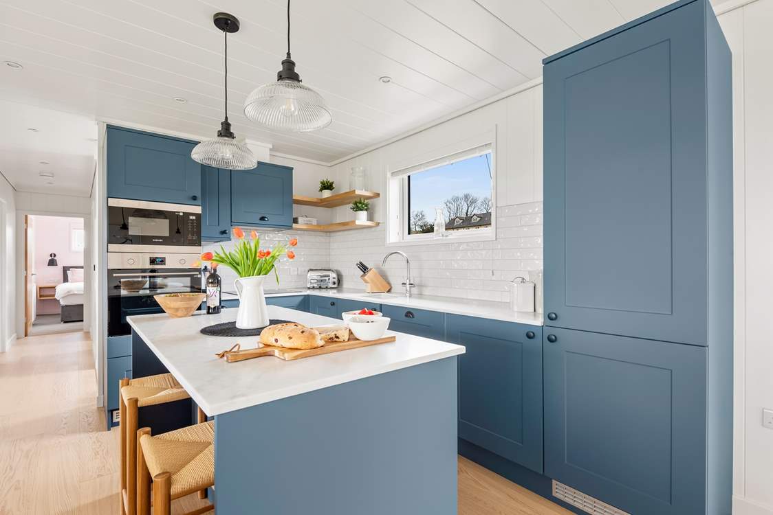 The beautiful kitchen.