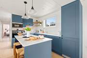 The beautiful kitchen.