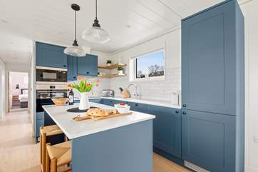 The beautiful kitchen.