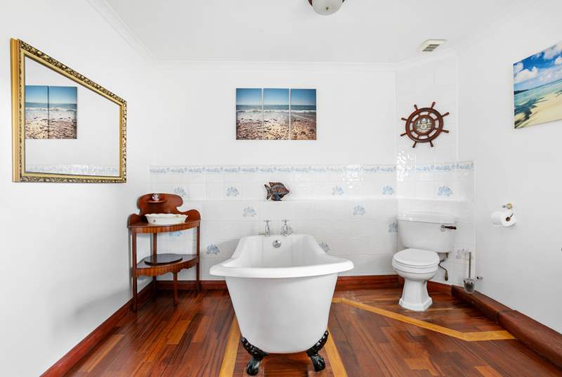 A beautifully finished family bathroom makes up the ground floor.