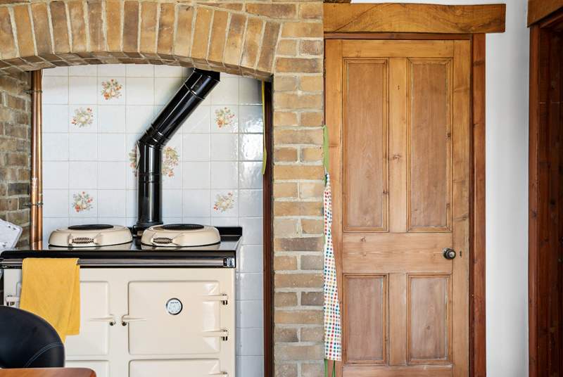 The oil-fired Aga is brilliant for stews and casseroles. 