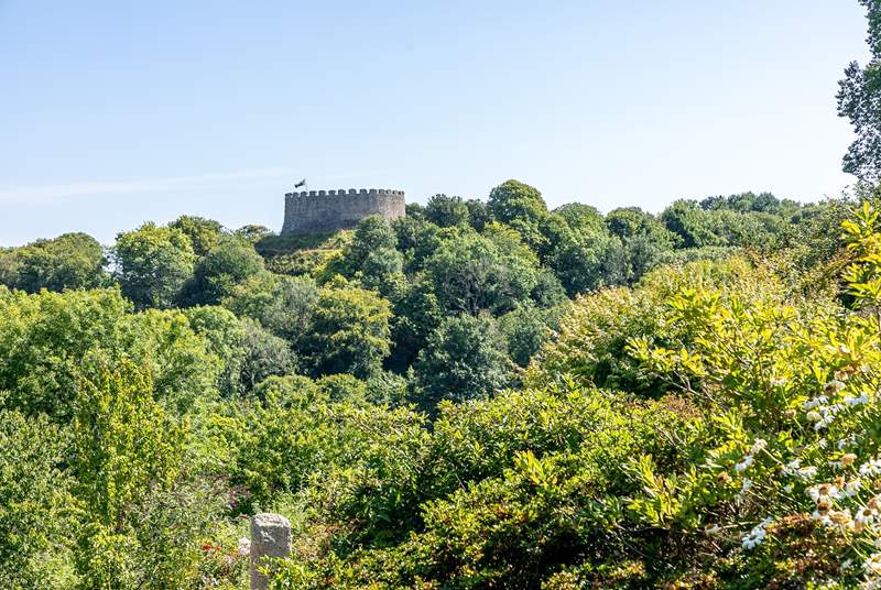 Trematon Castle can be viewed from the gardens!