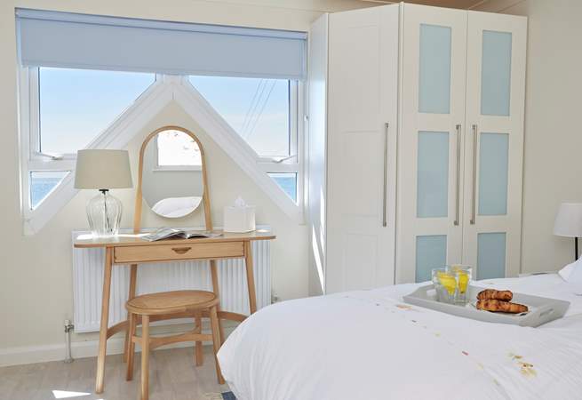 Bedroom two has an en suite shower-room and sea views!