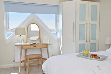 Bedroom two has an en suite shower-room and sea views!