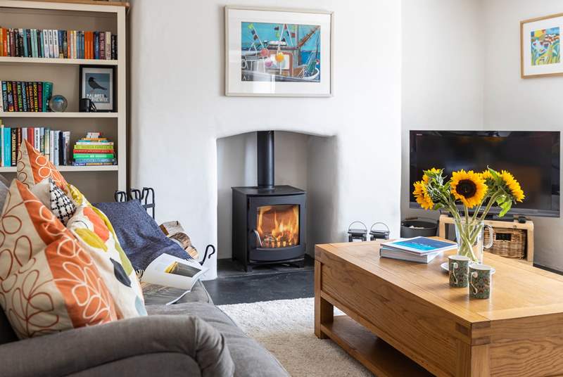 The warming wood-burner makes this the ideal place for a getaway all year round.
