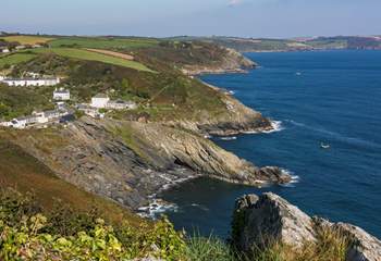 The pretty harbourside village of Portloe is a short drive away.