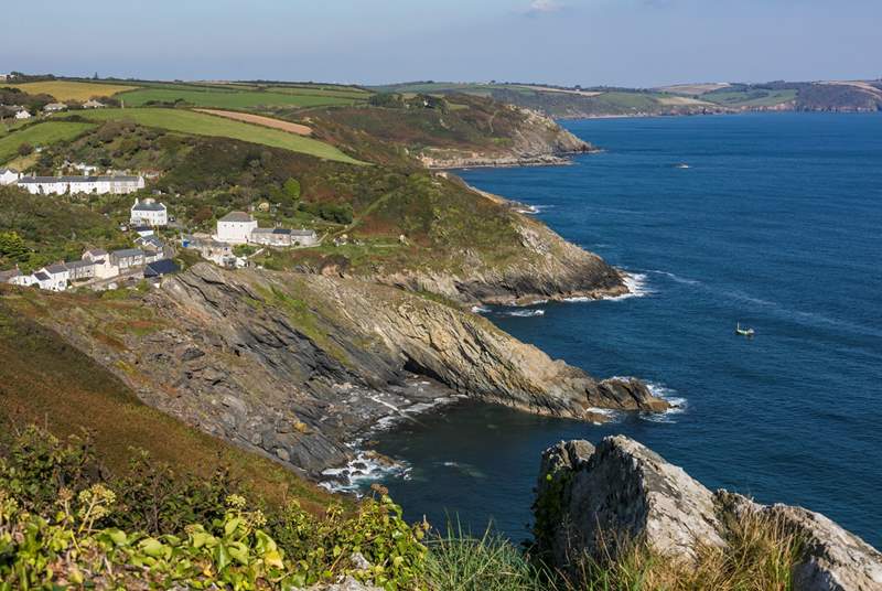 The pretty harbourside village of Portloe is a short drive away.