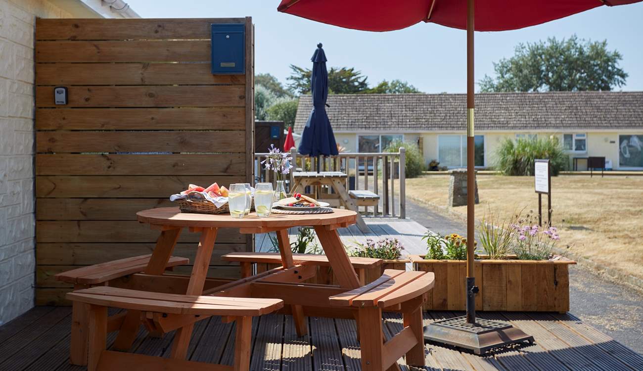 The Salterns are a small collection of holiday abodes which overlook a central communal area.