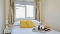 There are two bedrooms, this is the double room.