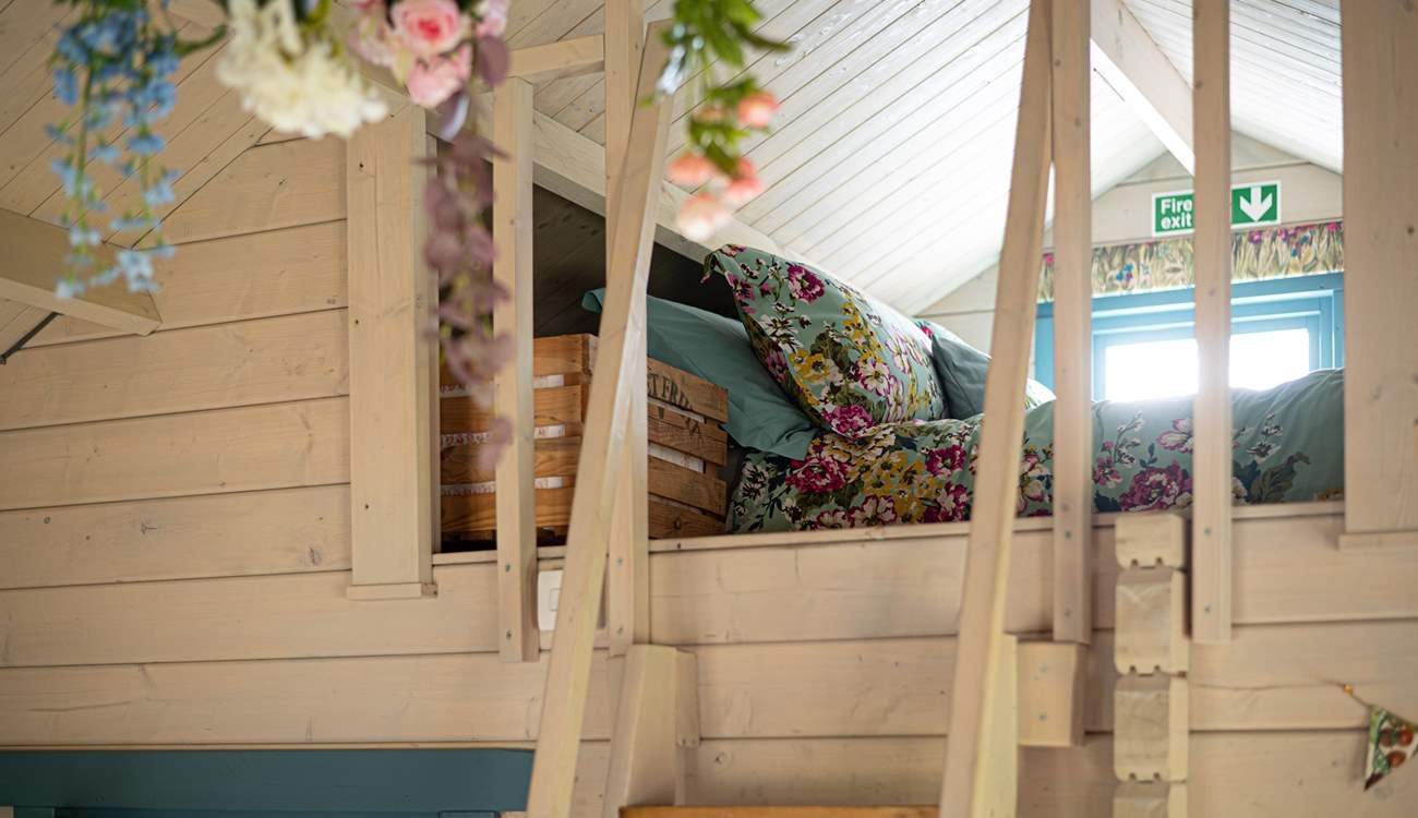 The snug double bed is a unique feature.