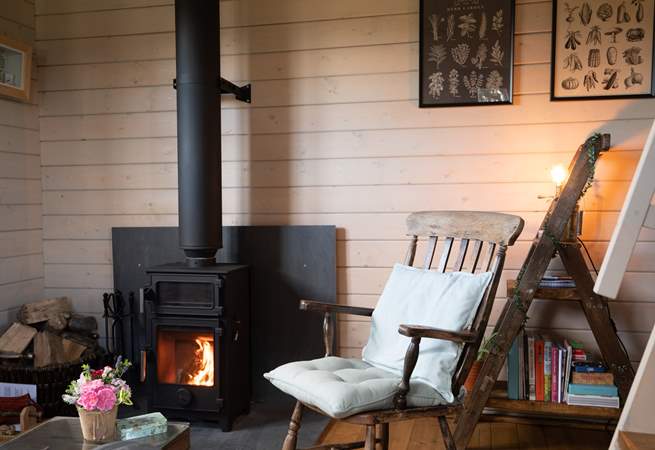 The wood-burner will keep you cosy no matter the time of year.