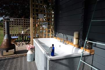 The al fresco tub is nothing short of a dream.