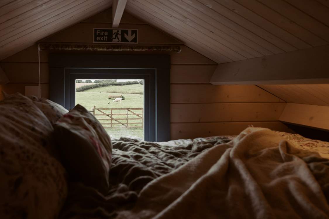 A cosy space where countryside views can be admired.