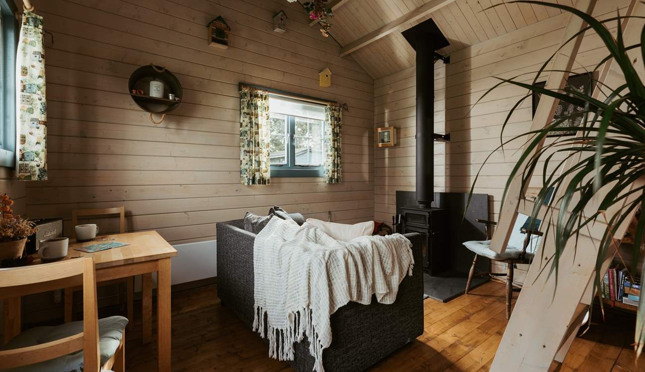 Or get cosy on the comfy sofa. 