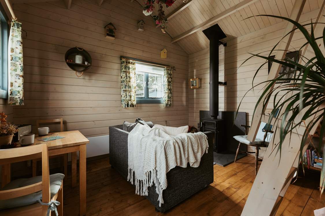 Or get cosy on the comfy sofa.