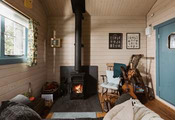 Cosy moments fireside await. 