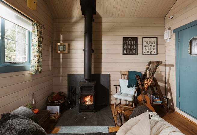 Cosy moments fireside await. 