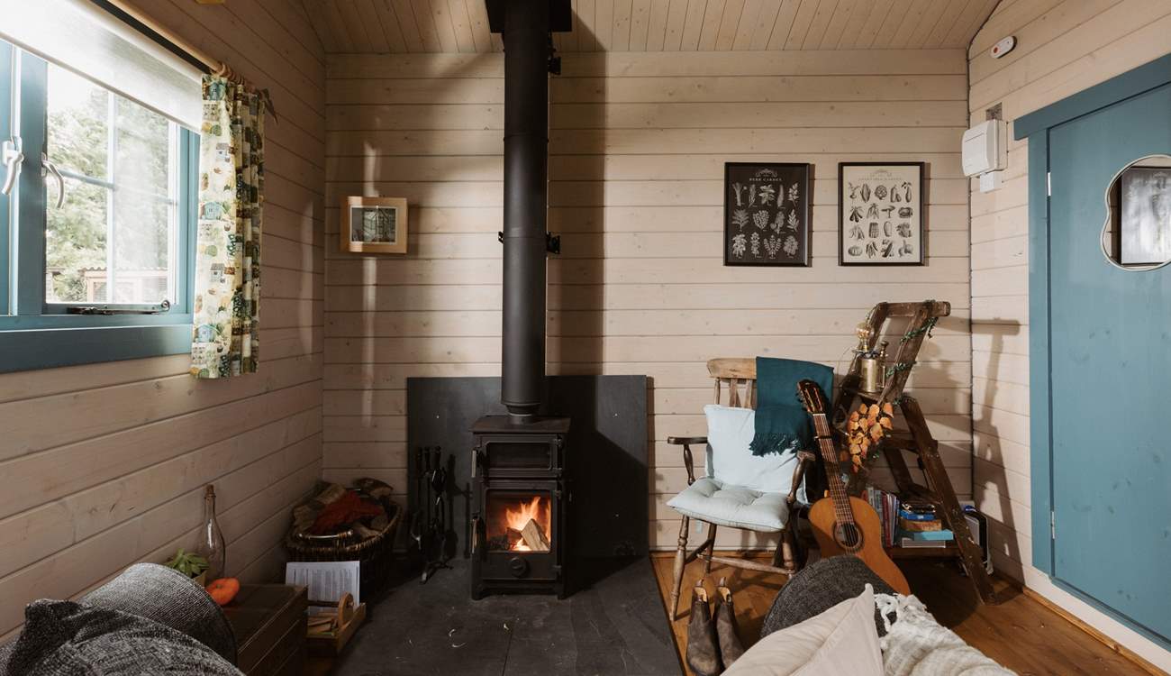 Cosy moments fireside await. 