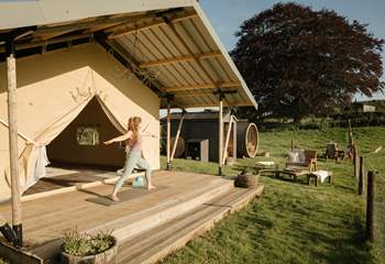 An adult only sanctuary exclusive of a wood-fired sauna, cold plunge, drench shower, yoga studio, relaxation lounge and open-air firepit.  