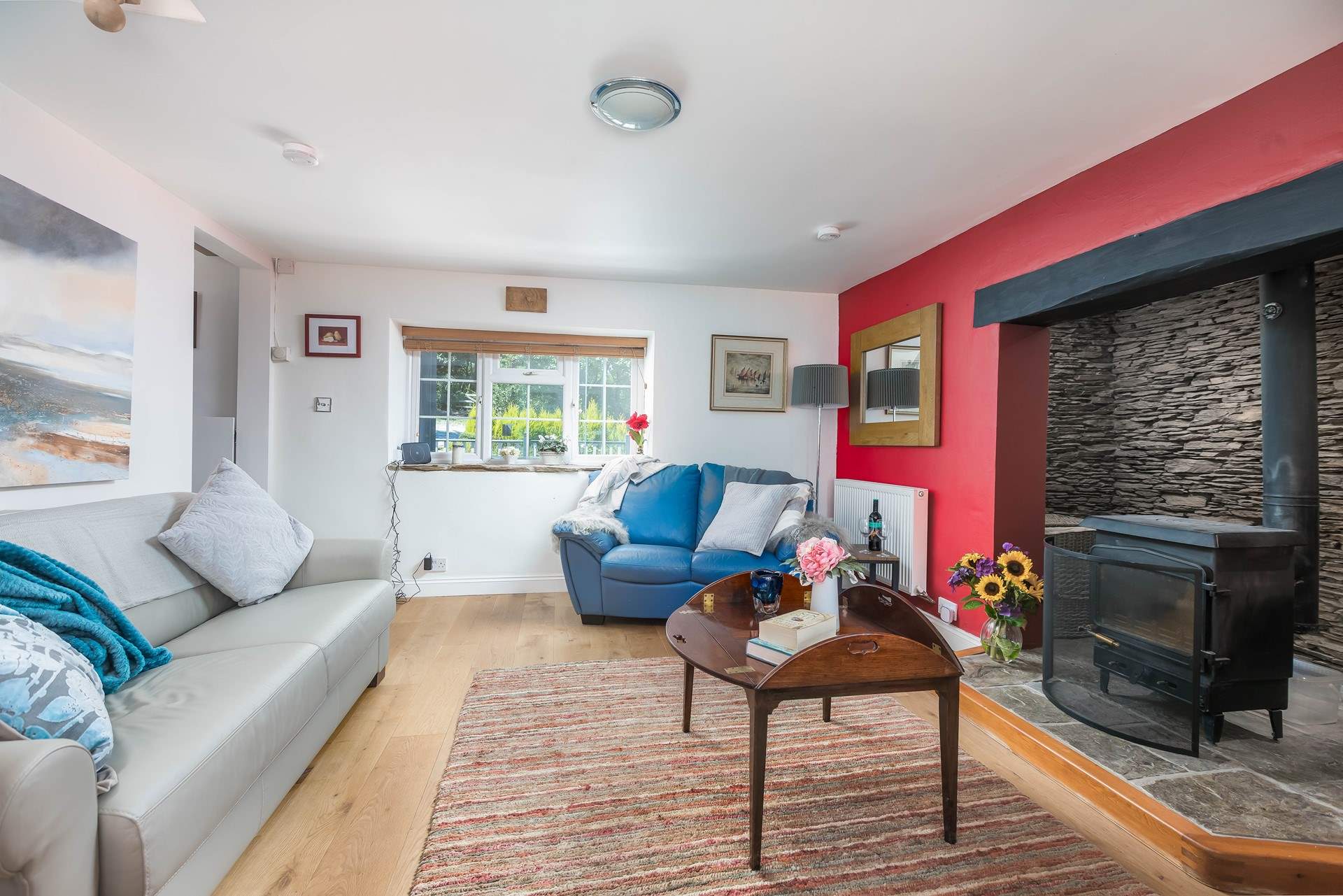 The cosy sitting-room is perfect for relaxing after a big day out.