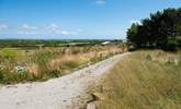 An unmade track leads through the gorgeous countryside to Stargazey Barn. - Thumbnail Image