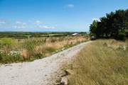 An unmade track leads through the gorgeous countryside to Stargazey Barn.