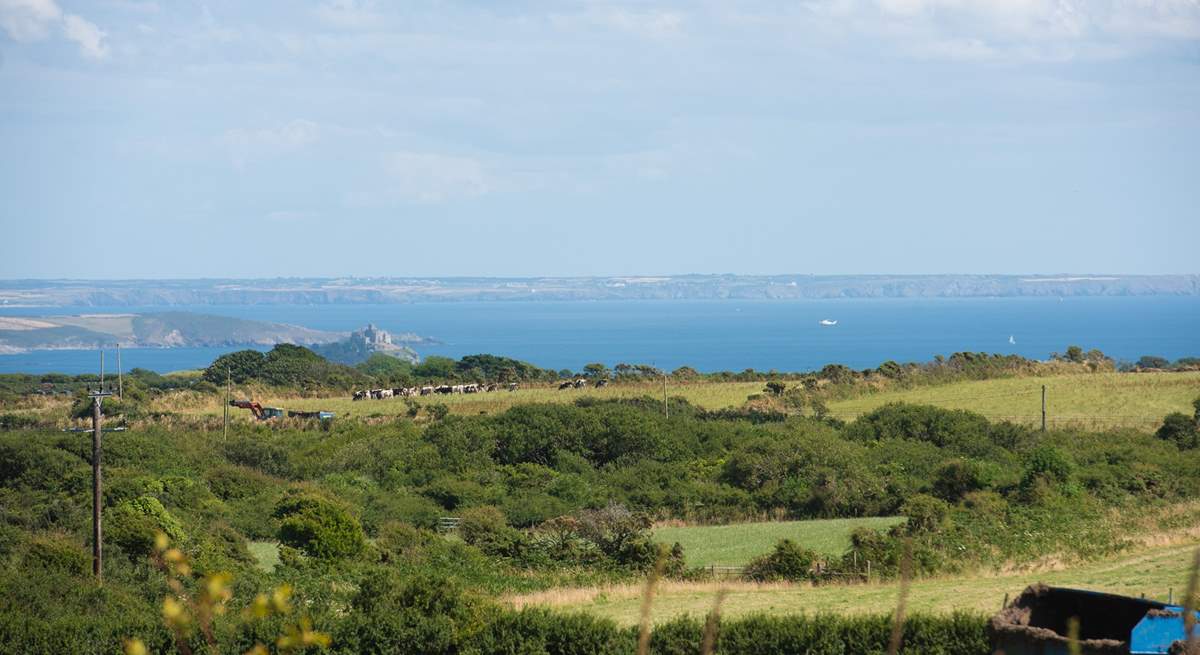 The view over Mount's Bay with St Michael's Mount in the distance is breathtaking.