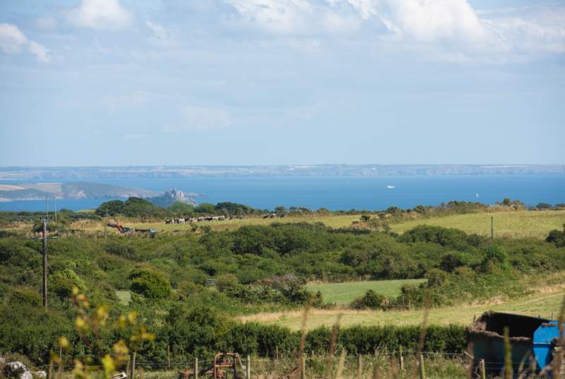 The view over Mount's Bay with St Michael's Mount in the distance is breathtaking.