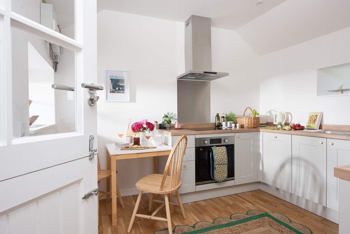 The separate kitchen/diner has all you need, including the all important dishwasher.