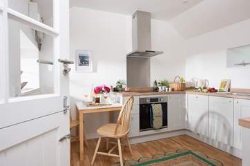 The separate kitchen/diner has all you need, including the all important dishwasher.