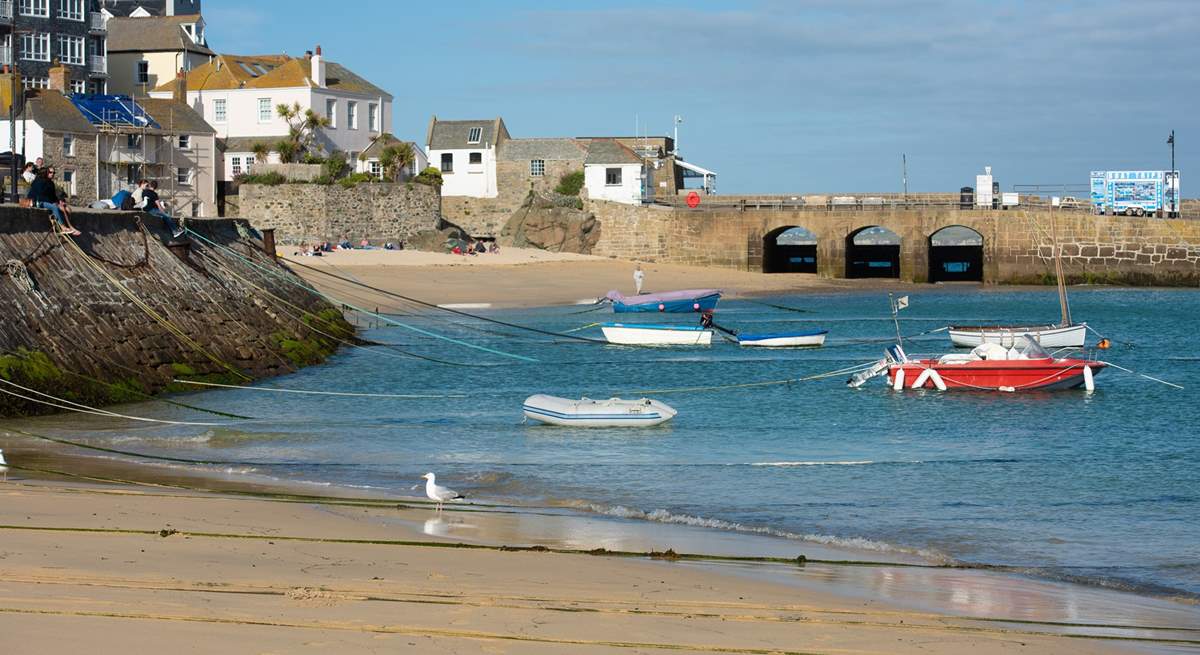 Pretty as a picture, this is the harbour at St Ives.