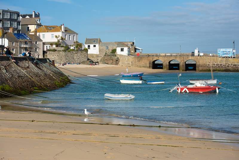 Pretty as a picture, this is the harbour at St Ives.
