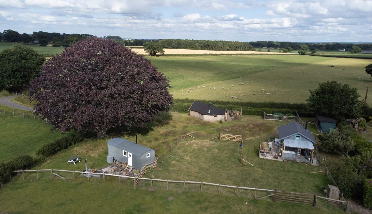 There are two other hideaways on site, Shepherd's View and The Potting Shed, but all properties are positioned in a way that they have plenty of privacy. 
