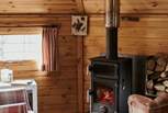 The warm interiors and wood burner, make your escape to nature dreamy through every season. 