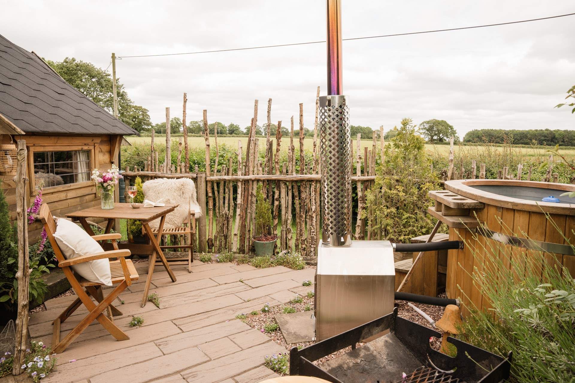 Soak up sun-kissed days in the dreamy outdoor space.