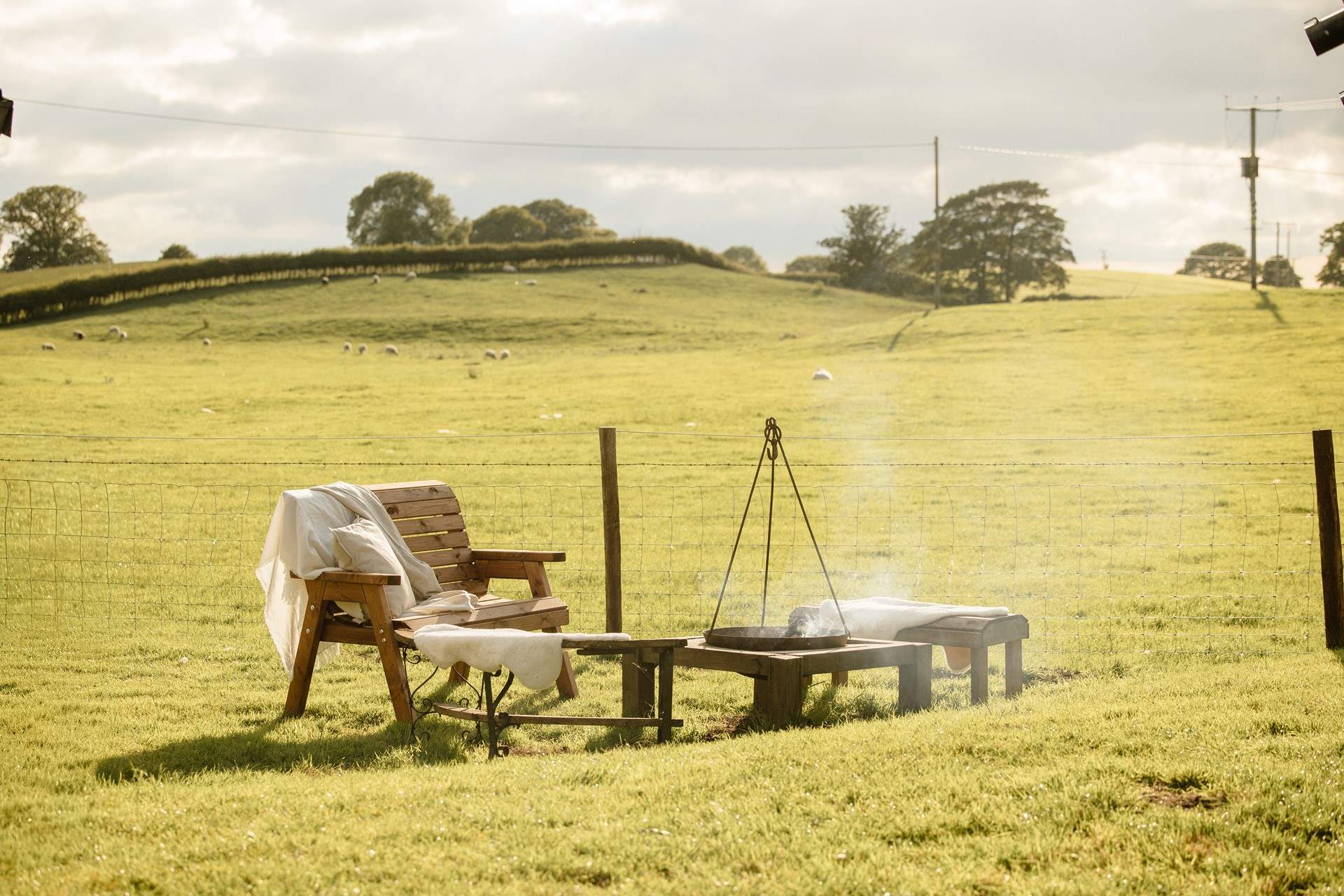 Conclude your session wrapped in natural warmth by the open-air firepit, listening to nothing but the sounds of the countryside.