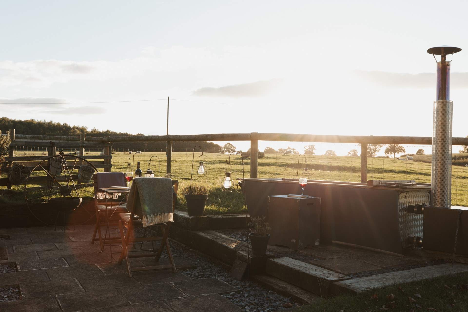 Enjoy breathtaking vistas as you soak up the countryside views.