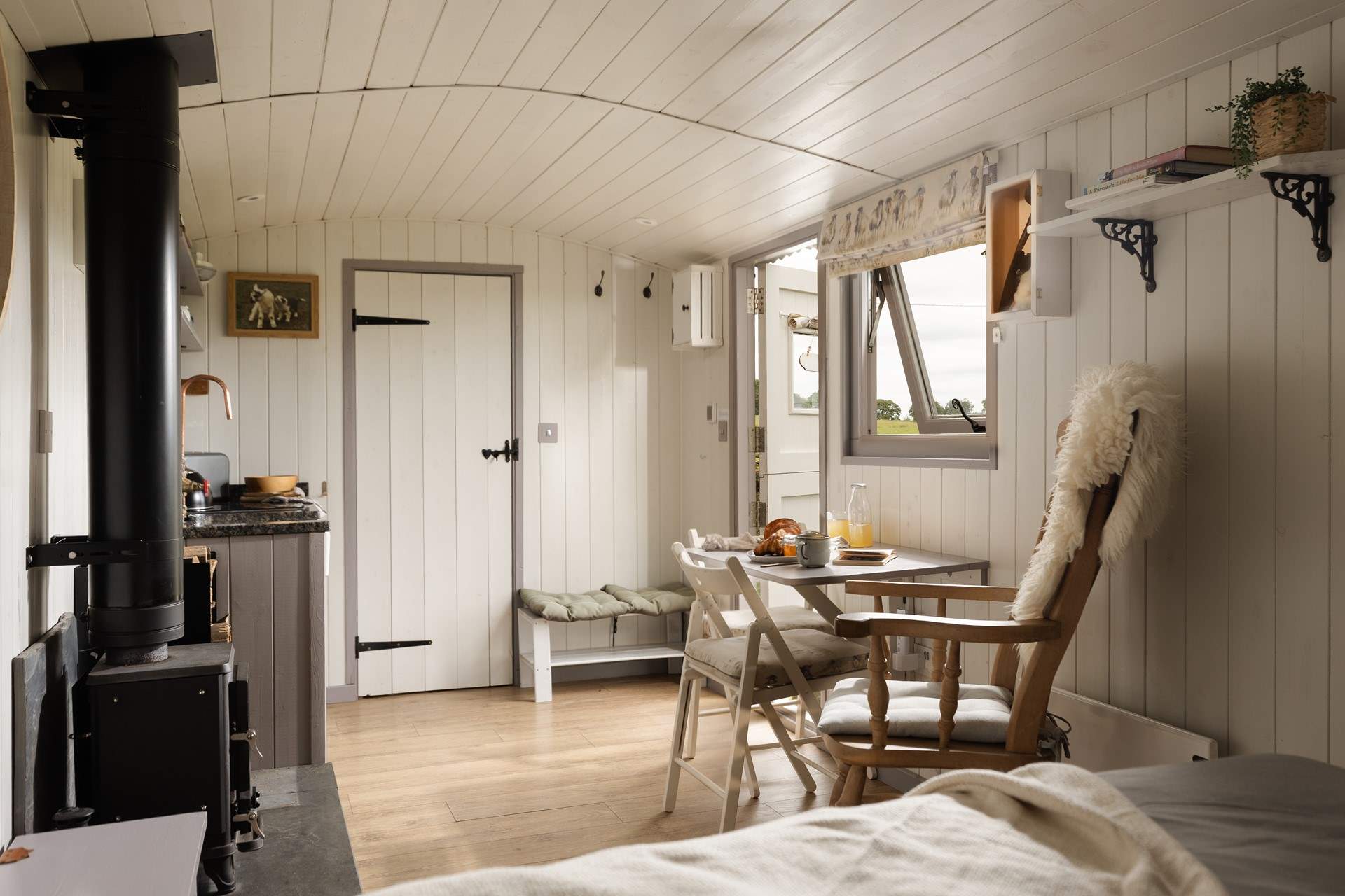 The beautiful, light-filled living space.
