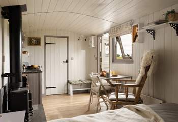 The beautiful, light-filled living space.