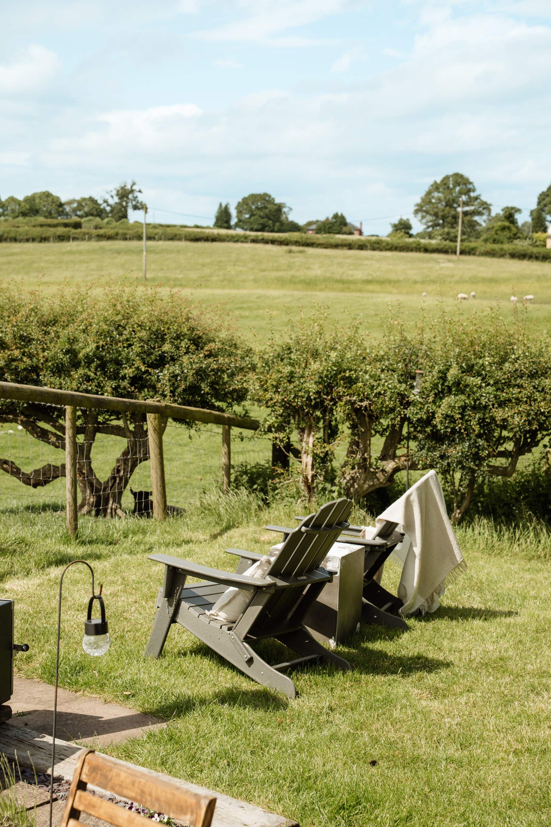 Spend peaceful mornings as you take in views across the rolling patchwork fields.