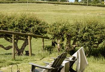 Spend peaceful mornings as you take in views across the rolling patchwork fields.