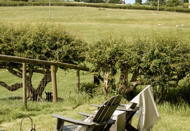 Spend peaceful mornings as you take in views across the rolling patchwork fields.